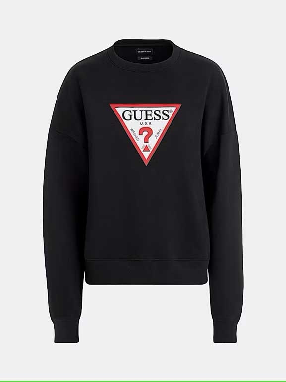 GUESS JEANS Блуза GJ CN OS ICONIC TRIANGLE SWEAT