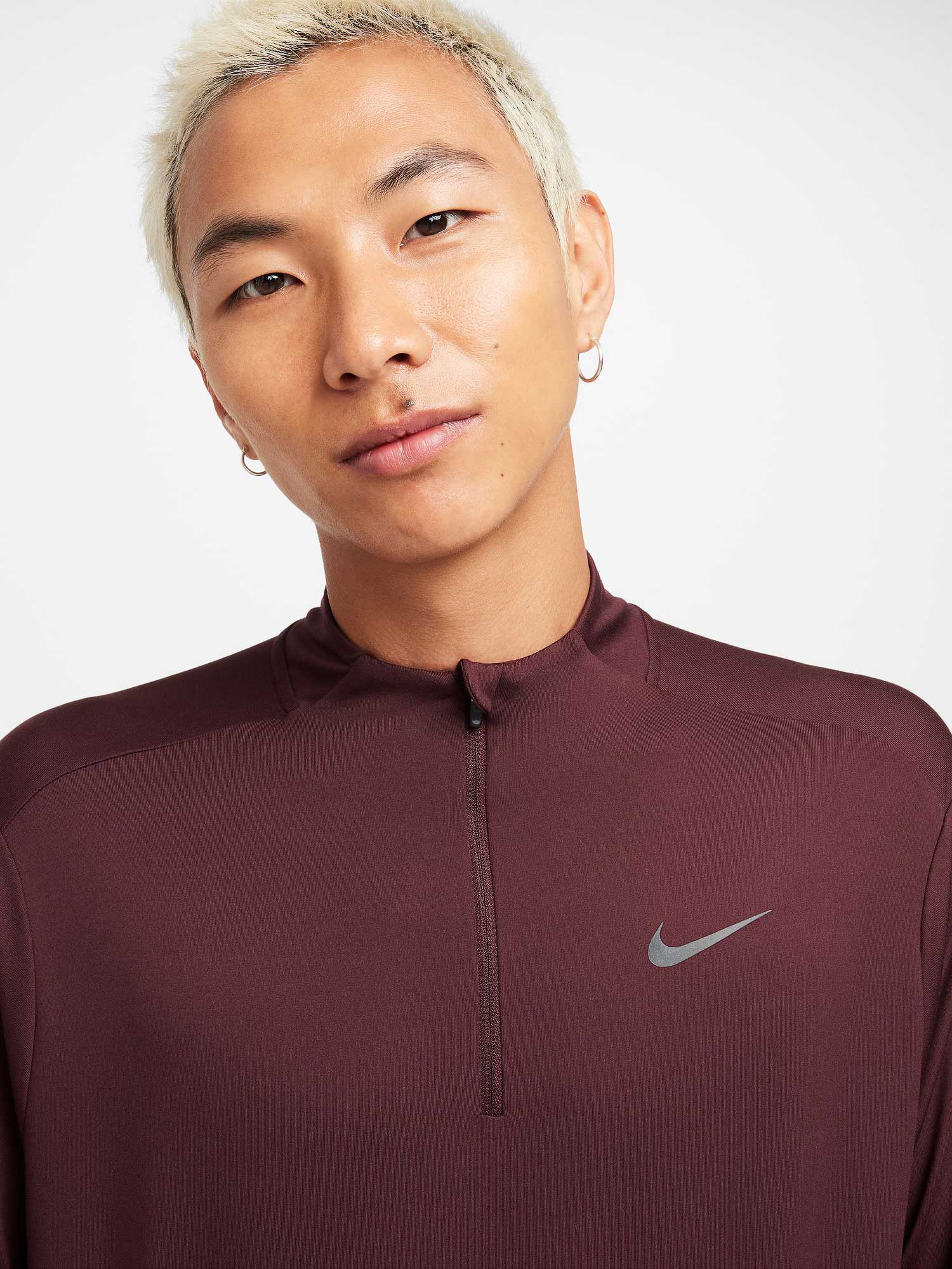 NIKE Блуза M NK DF ELMNT TOP HZ