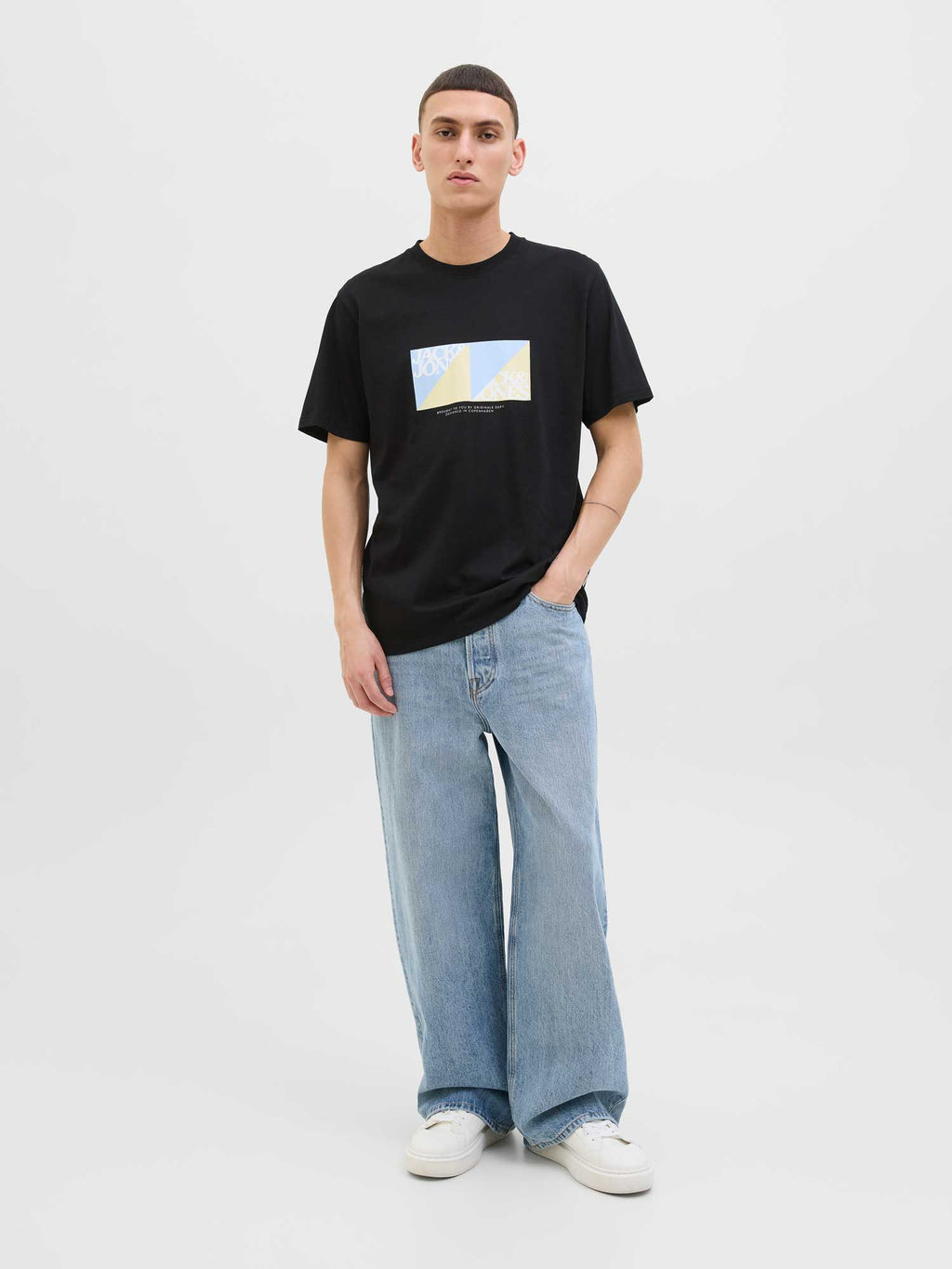 JACK & JONES Тениска JORTAVIRA BRANDING TEE SS CREW NECK