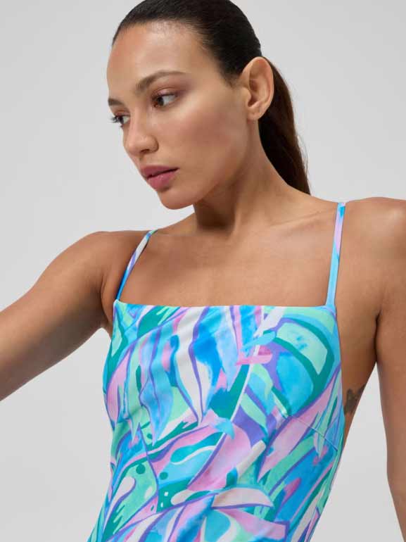 SPEEDO Цял бански WOMENS PRINTED ADJUSTAB