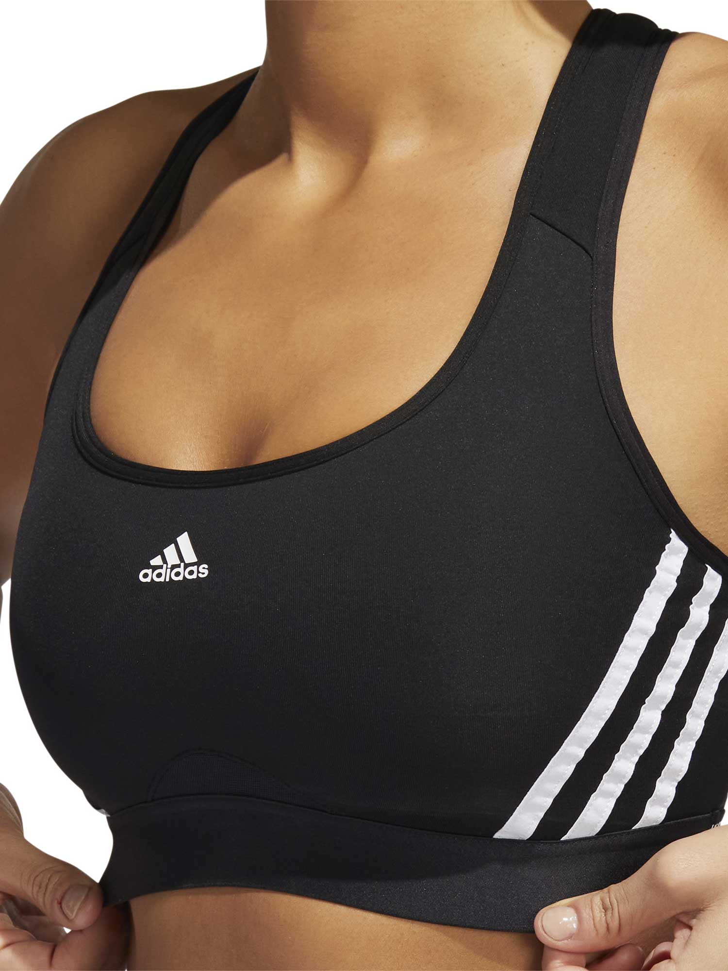 ADIDAS PERFORMANCE Спортен сутиен Powerreact 3-Stripes