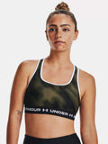 UNDER ARMOUR Спортен сутиен Crossback Mid Print