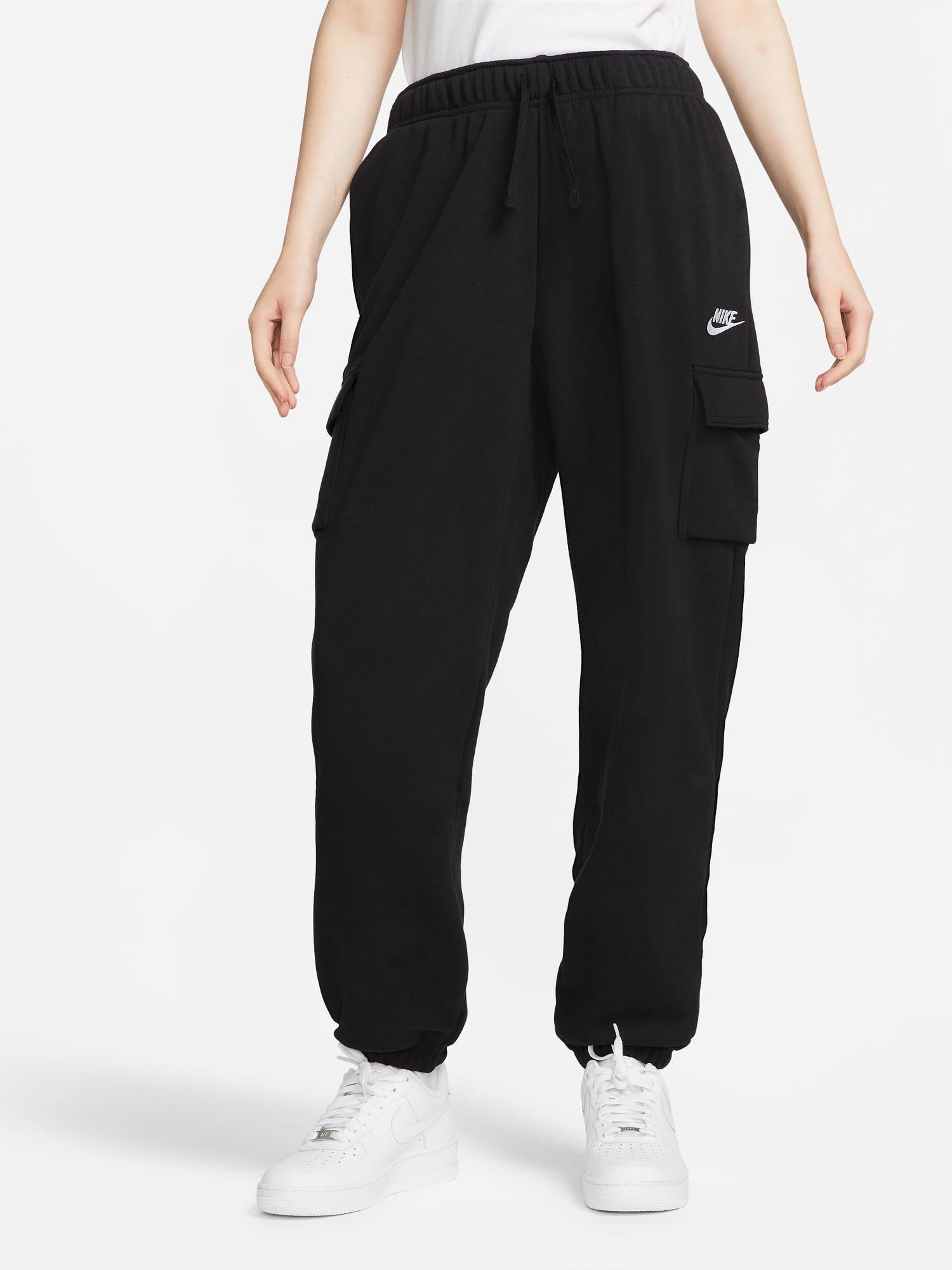 NIKE Спортно долнище W CLUB FLC MR CARGO