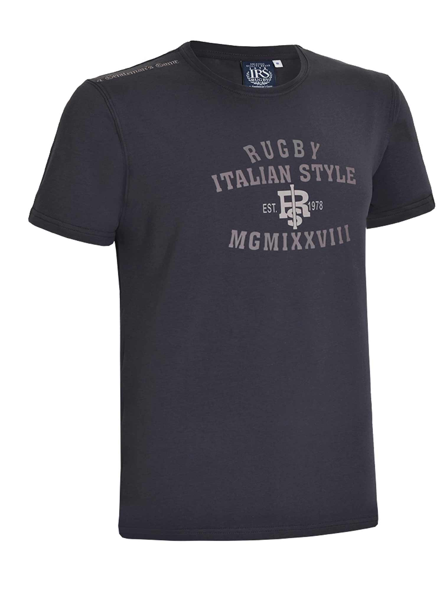 ITALIAN RUGBY STYLE Тениска IRS 25025 A-4 - GRAPHITE