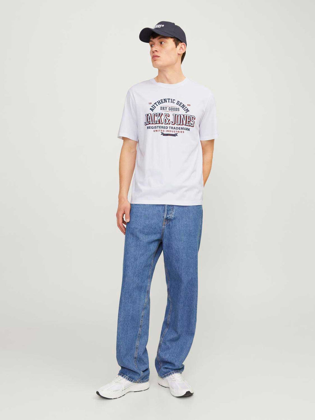 JACK & JONES Тениска JJELOGO TEE SS O-NECK 2 COL AW24 SN