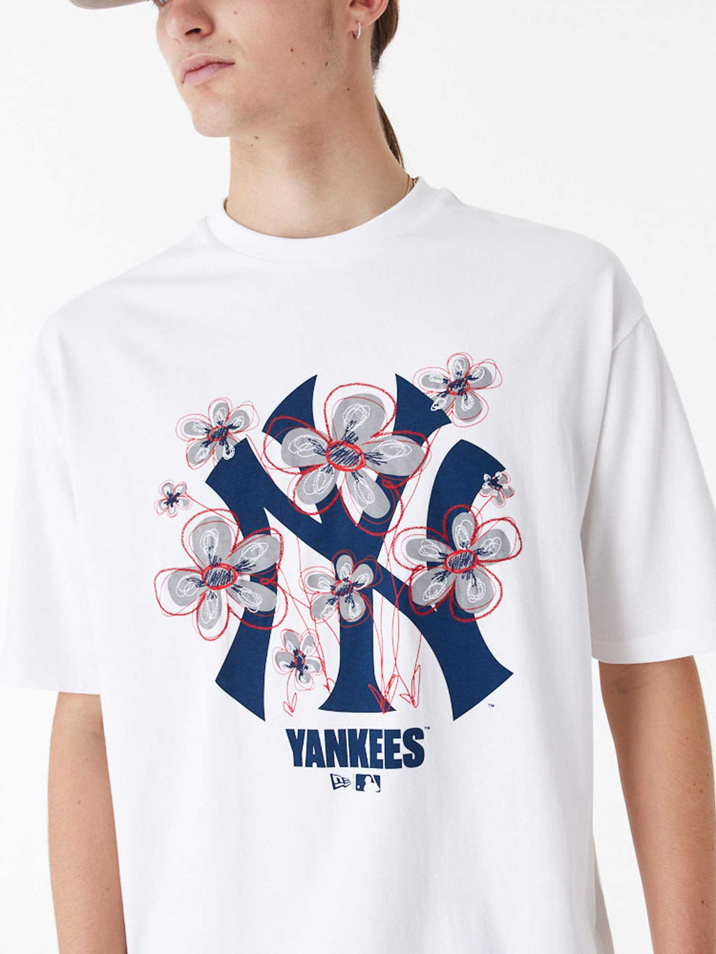 NEW ERA Тениска MLB FLORAL LOGO OS TEE NEYYAN