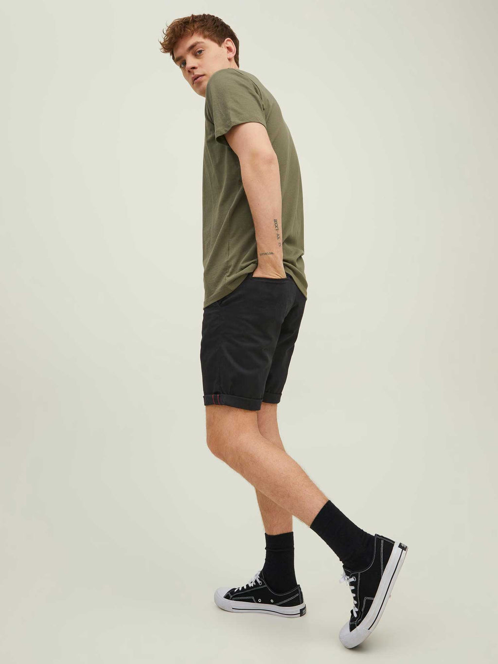 JACK & JONES Къси панталони JPSTBOWIE JJSHORTS SOLID SN