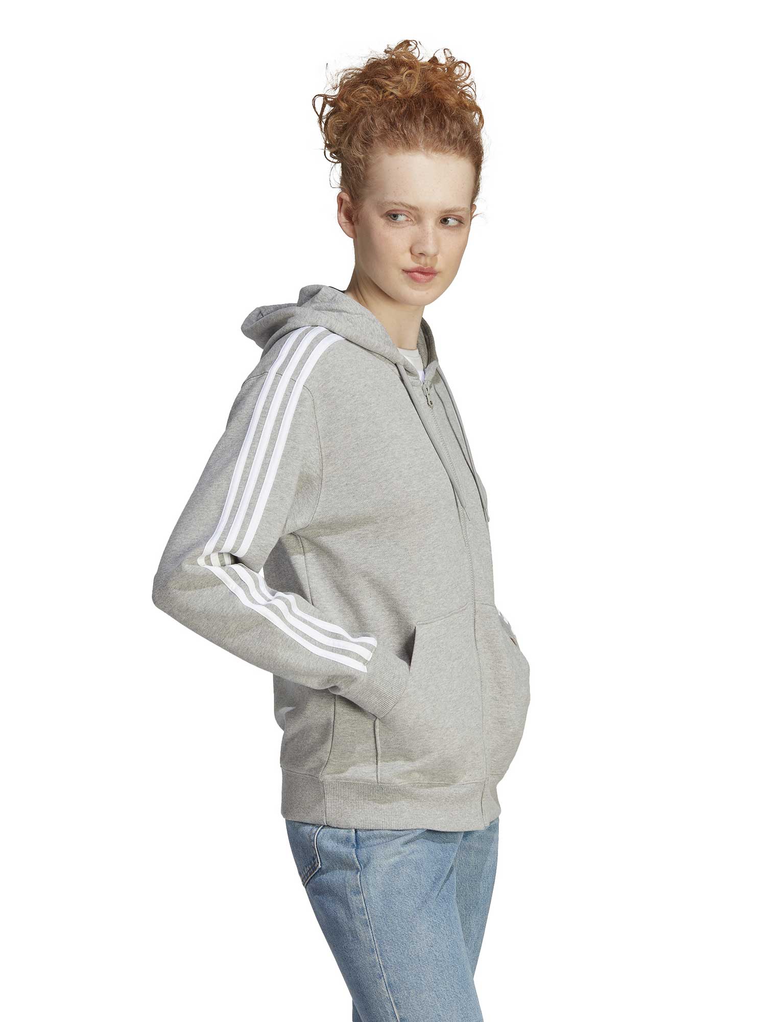 ADIDAS SPORTSWEAR Суитшърт Essentials 3-Stripes French Terry Regular