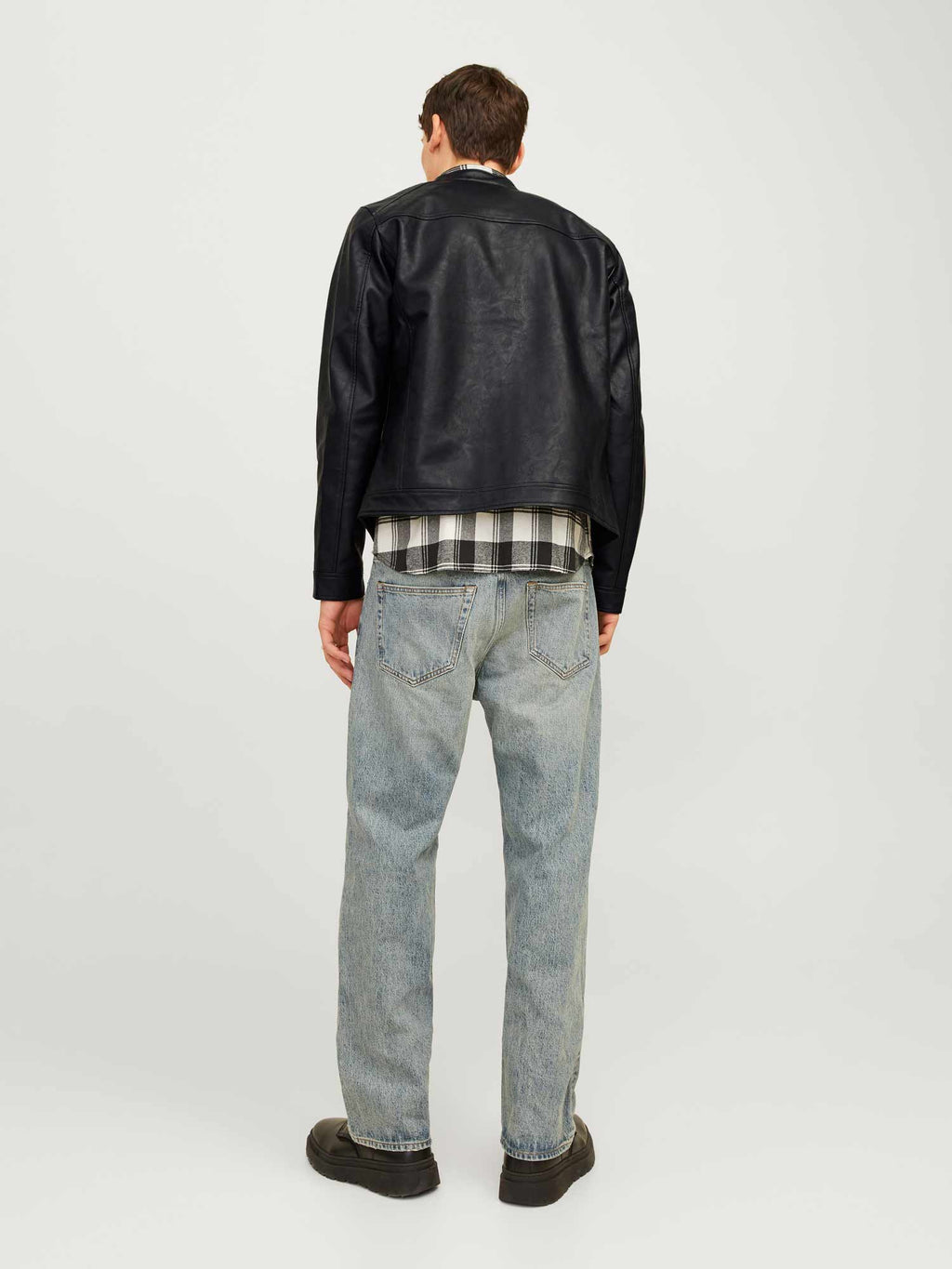 JACK & JONES Яке JJEDYLAN CLEAN PU JACKET NOOS