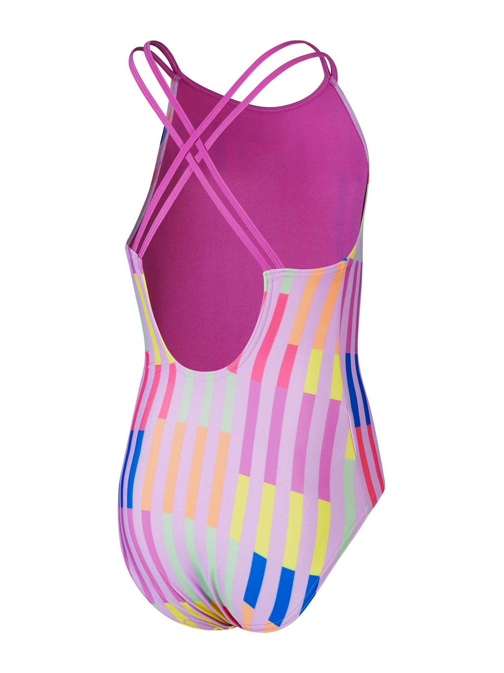 SPEEDO Цял бански GIRLS PRINTED TWINSTRAP
