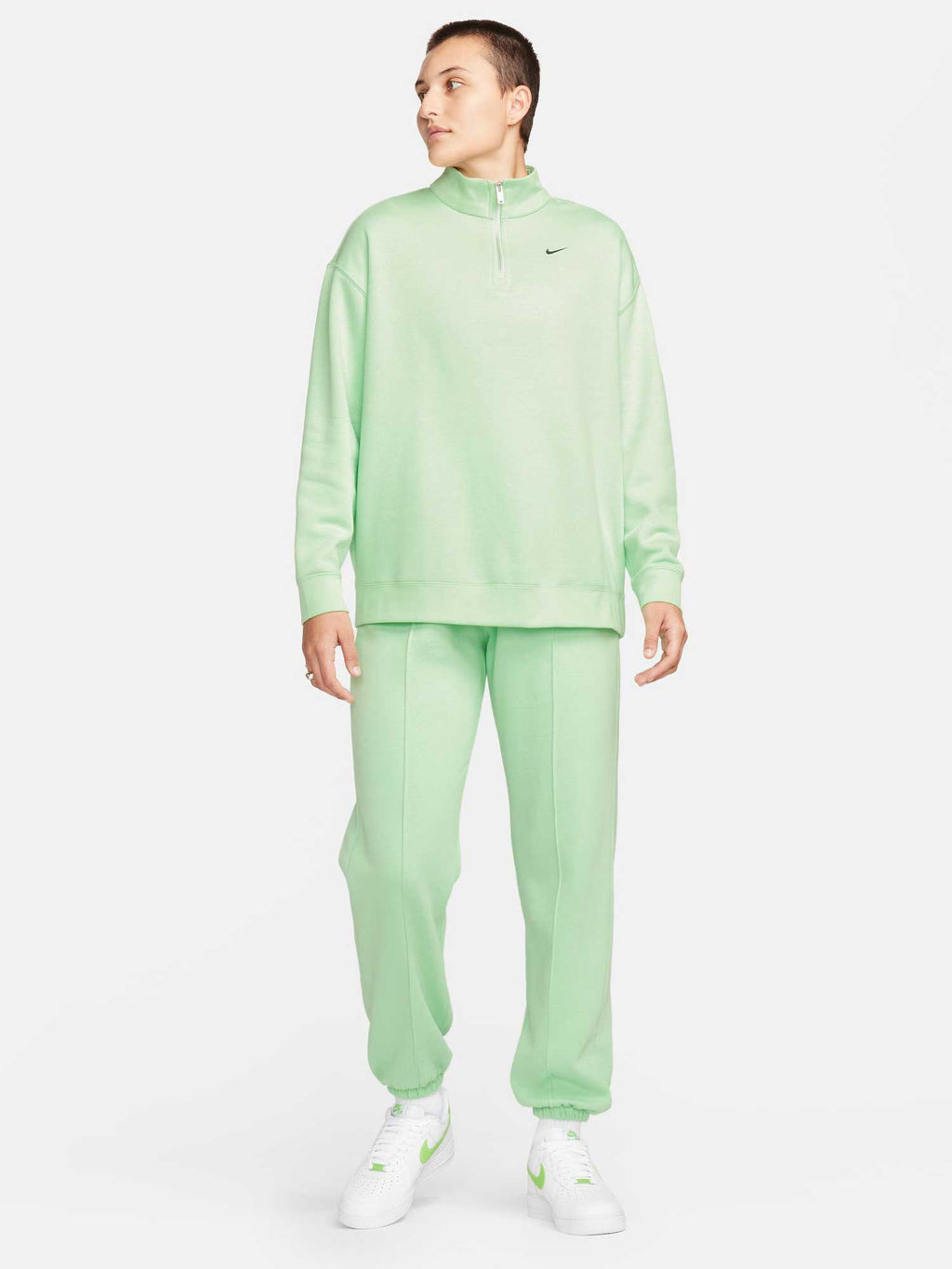 NIKE Блуза W NSW FLC QZ GLS