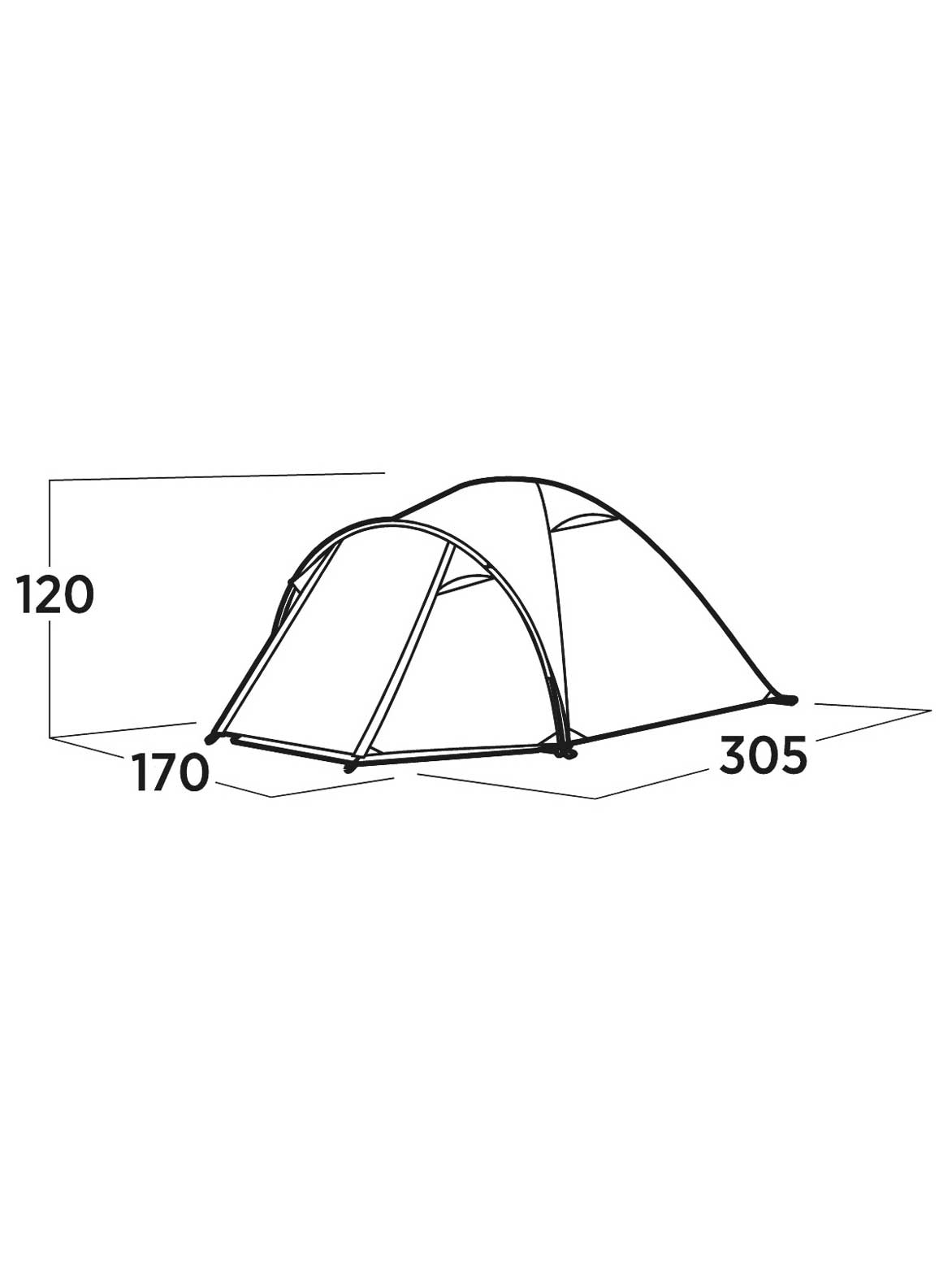 EASY CAMP Триместна палатка Setesdal 3