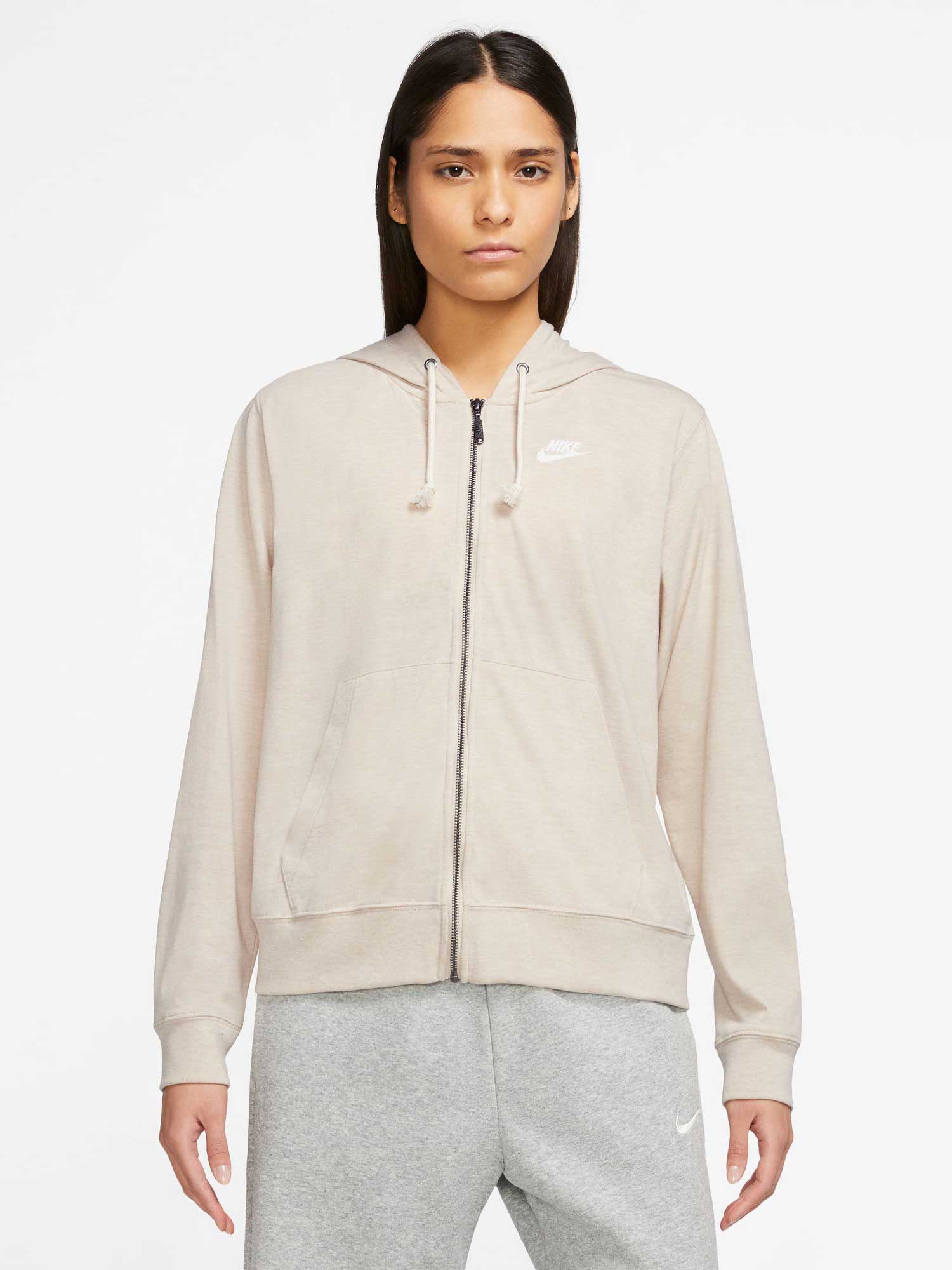 NIKE Суитшърт W NSW GYM VNTG EASY FZ HOODIE