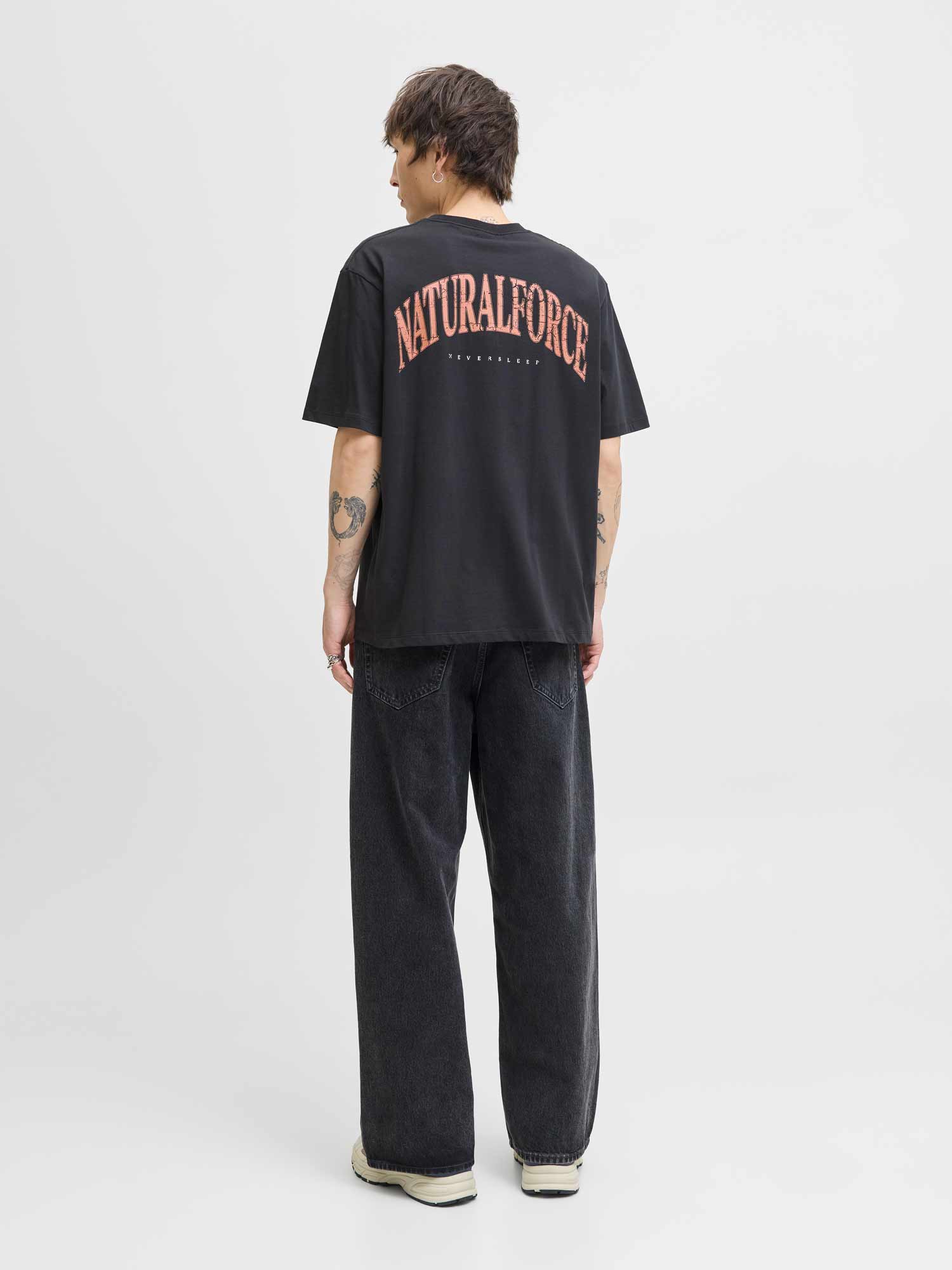 JACK & JONES Тениска JOREAGLEROCK GALLERY TEE SS CREW NECK TG