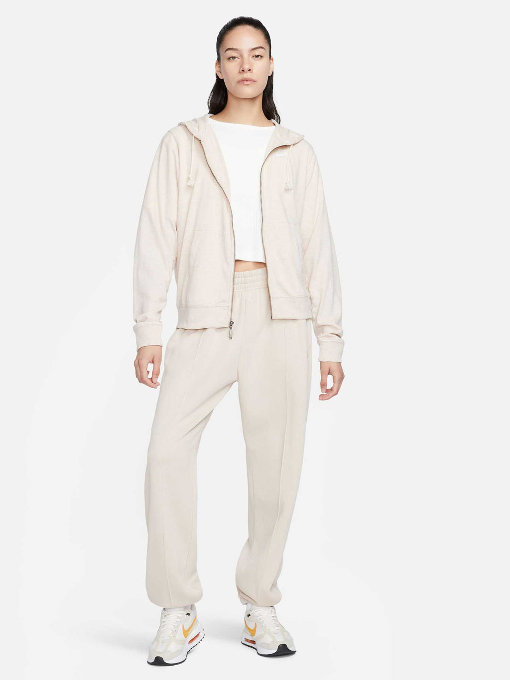 NIKE Суитшърт W NSW GYM VNTG EASY FZ HOODIE