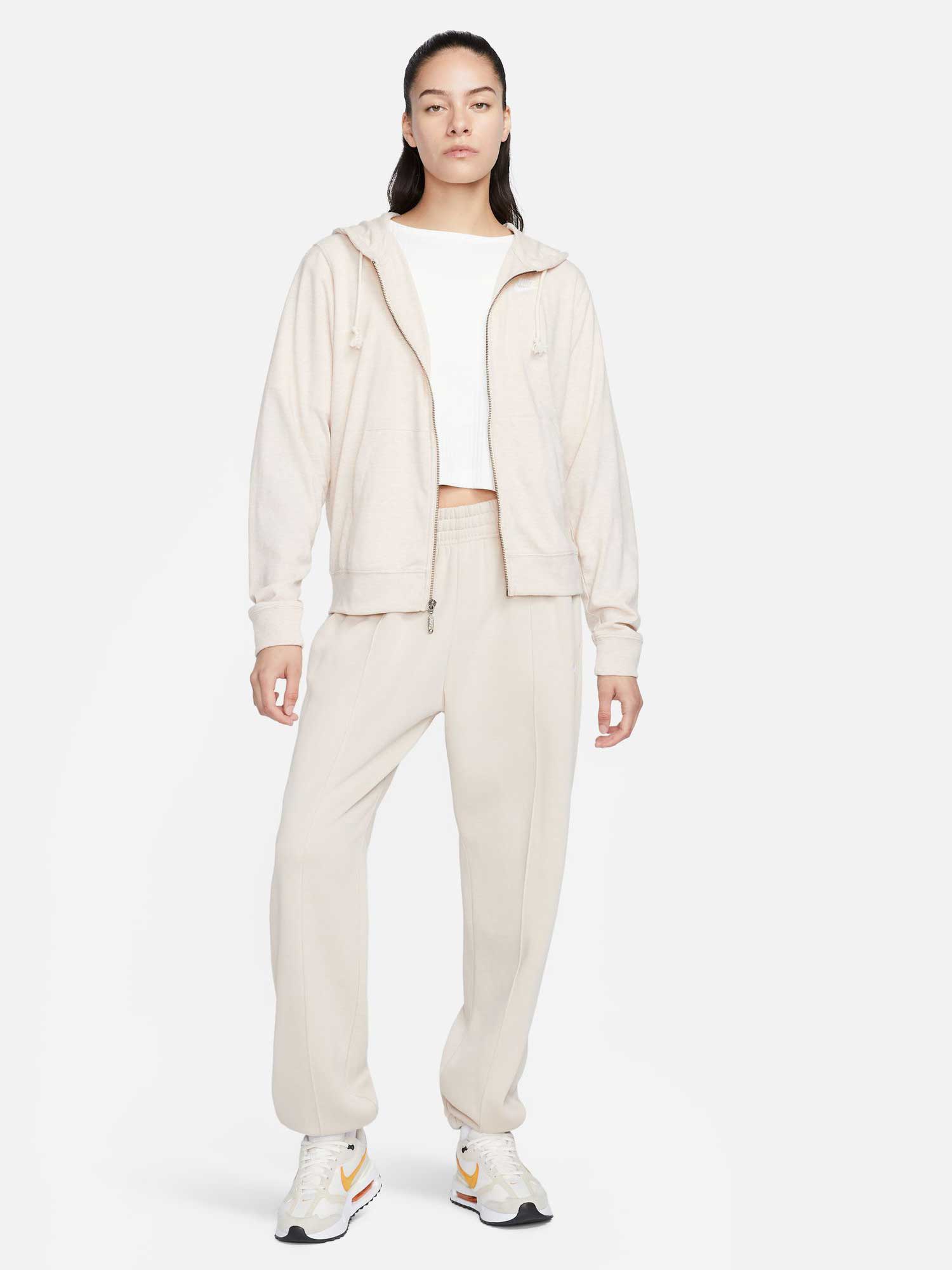 NIKE Суитшърт W NSW GYM VNTG EASY FZ HOODIE
