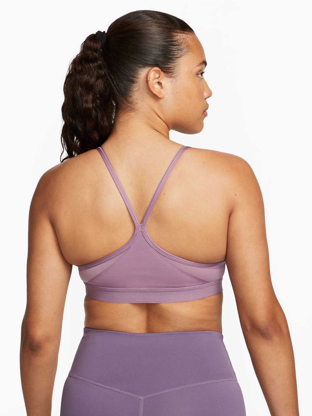 NIKE Спортен сутиен W NK INDY V-NECK BRA