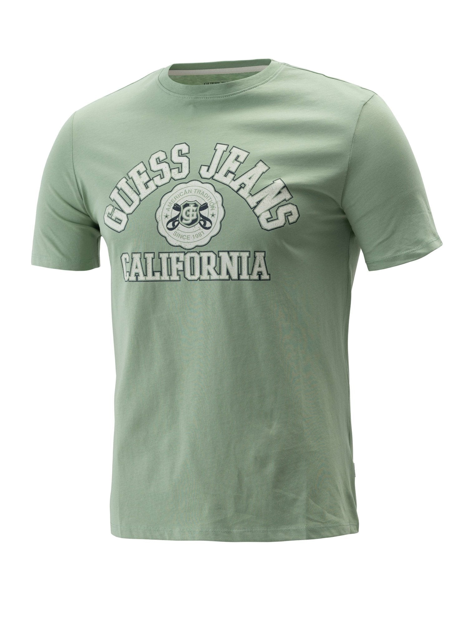 GUESS JEANS Тениска GJ SS CN SLIM PRINTED TEE
