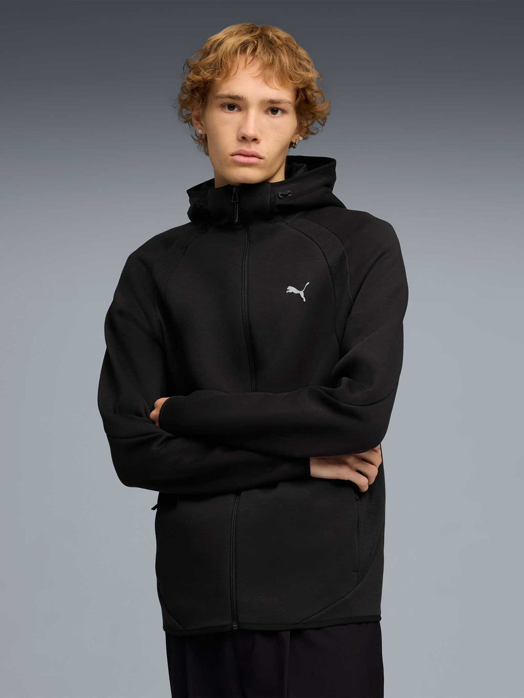 PUMA Суитшърт EVOSTRIPE FZ Hoodie DK