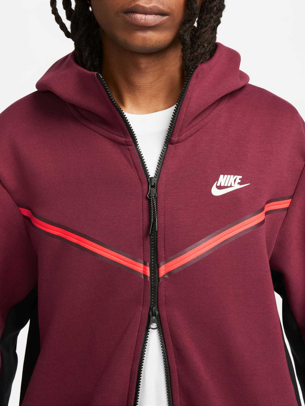 NIKE Суитшърт M NSW TCH FLC HOODIE FZ WR