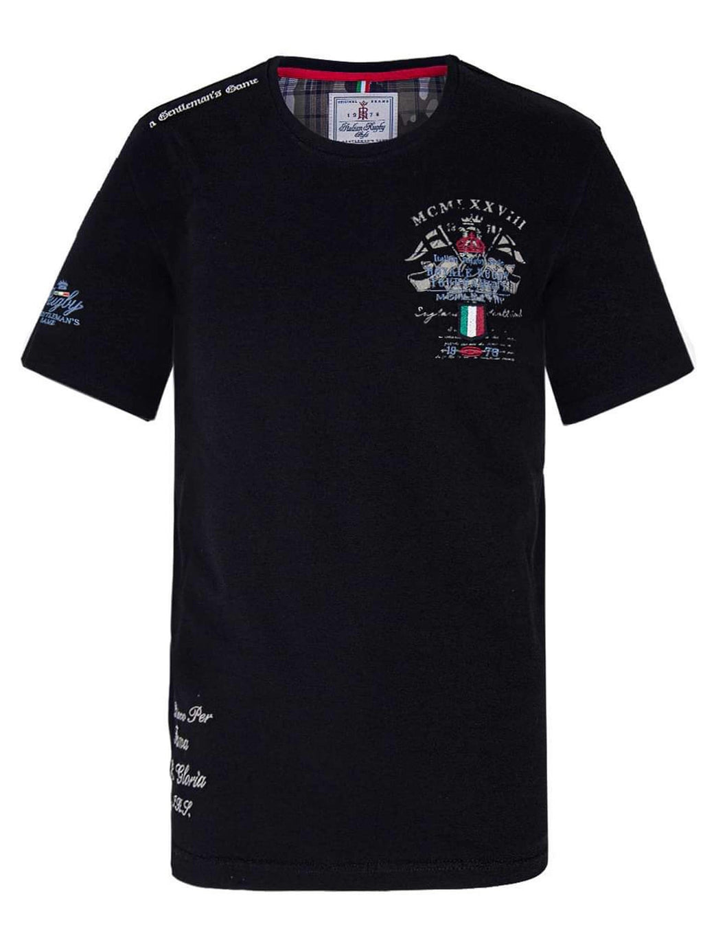 ITALIAN RUGBY STYLE Мъжка тениска IRS 4A-4-BLACK
