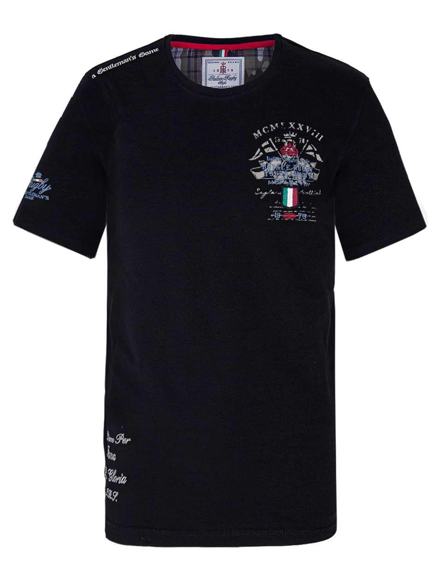 ITALIAN RUGBY STYLE Мъжка тениска IRS 4A-4-BLACK