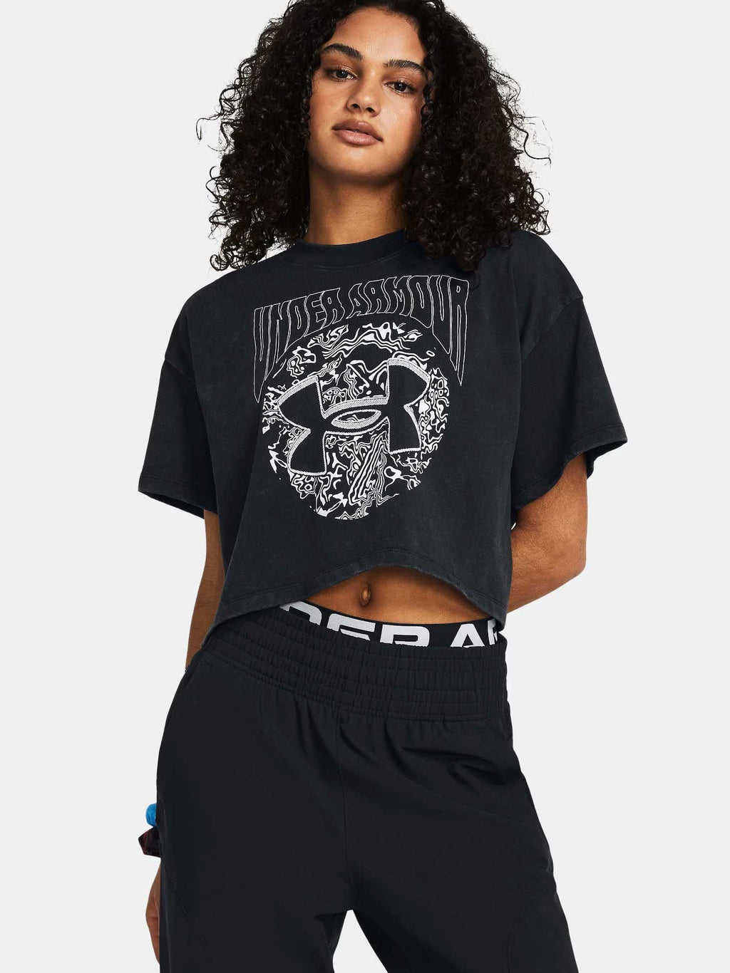 UNDER ARMOUR Тениска UA HW Dusk to Dawn Crop SS