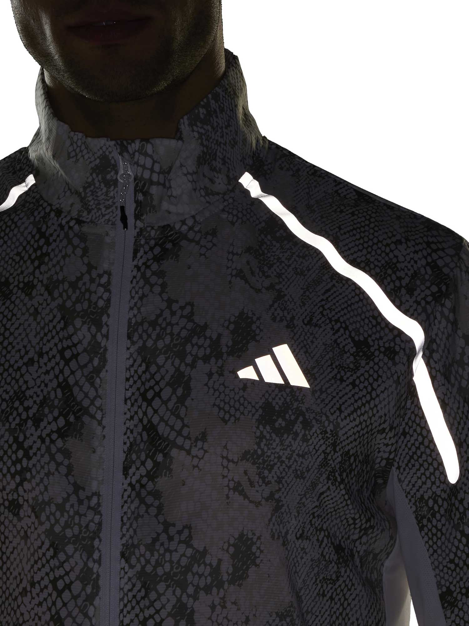 ADIDAS PERFORMANCE Спортно горнище Allover Print Marathon Jacket