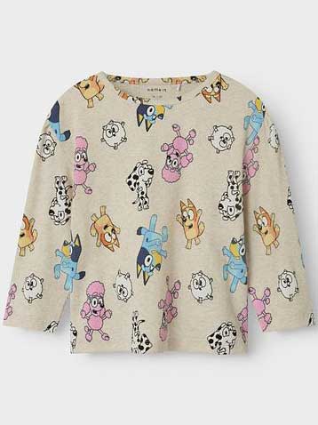 NAME IT Блуза NMFNINA BLUEY LS TOP SKY