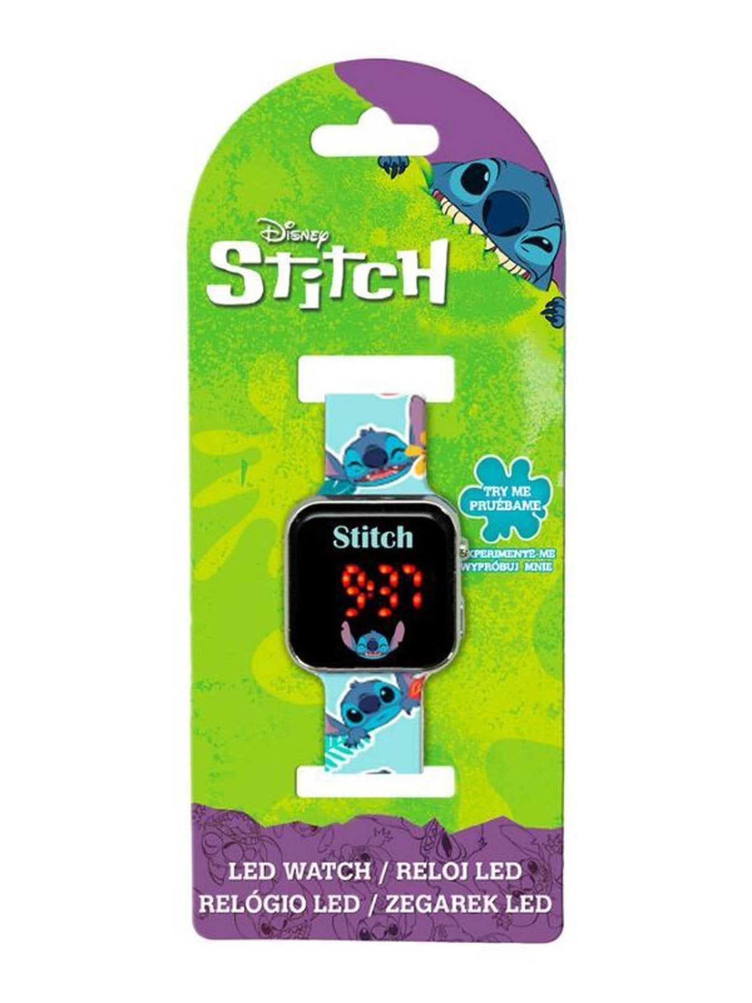 KIDS MOVIE HEROES LED часовник Stitch