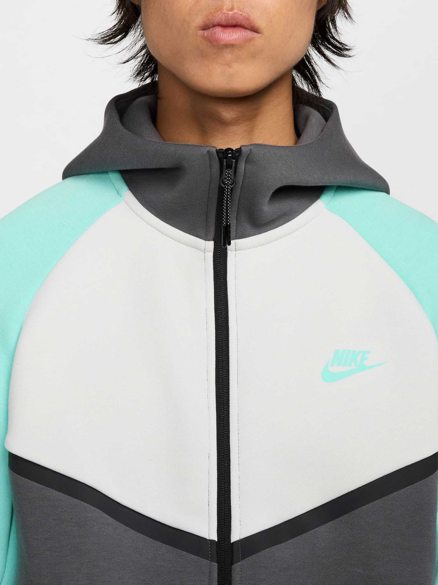 NIKE Суитшърт M NK TECH FLC FZ WR HOODIE
