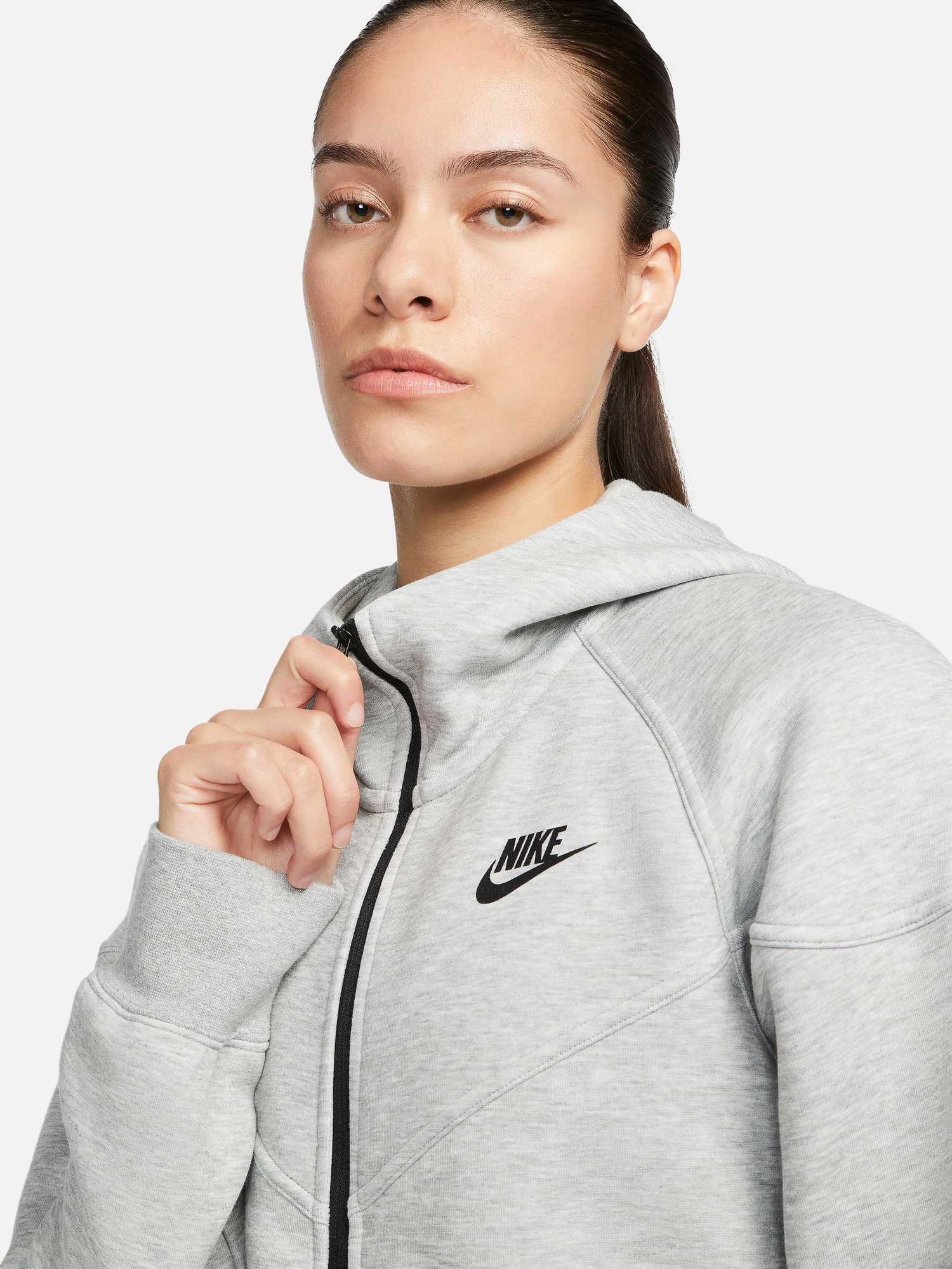 NIKE Суитшърт W NSW TCH FLC WR FZ HDY
