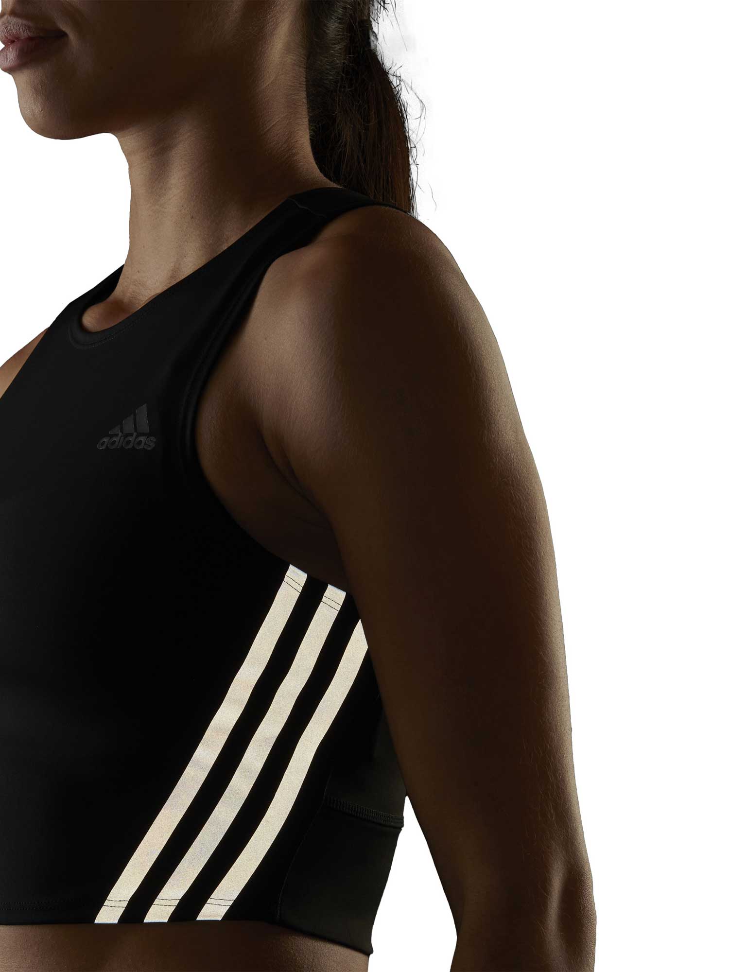 ADIDAS PERFORMANCE Потник Run Icons 3-Stripes Cooler Running Crop Top