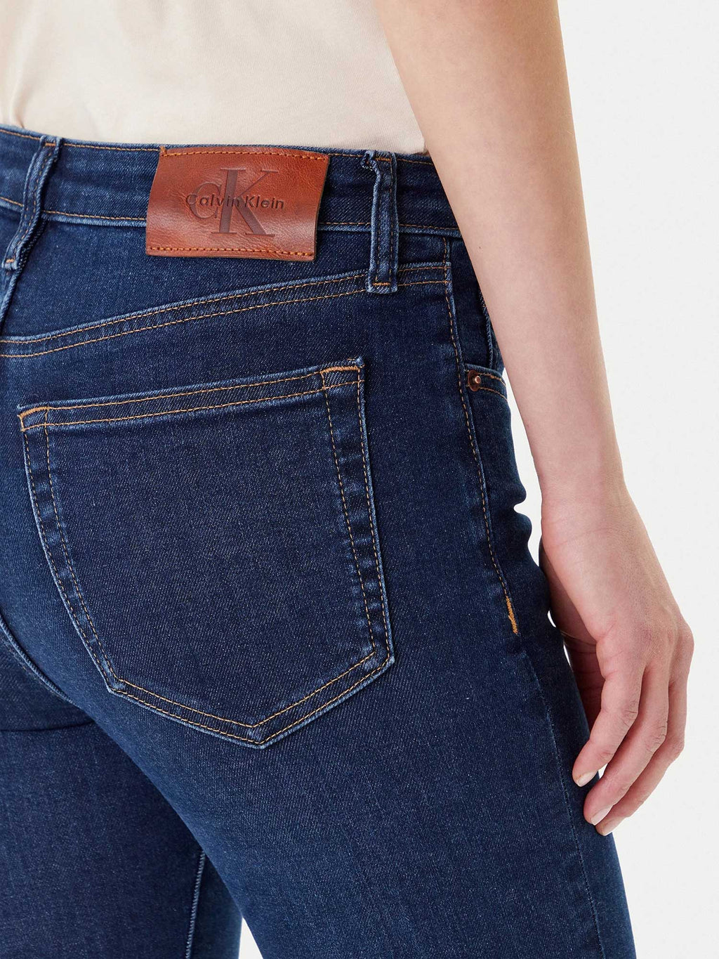 Calvin Klein Jeans Дънки MID RISE SKINNY BLUE ORBIT